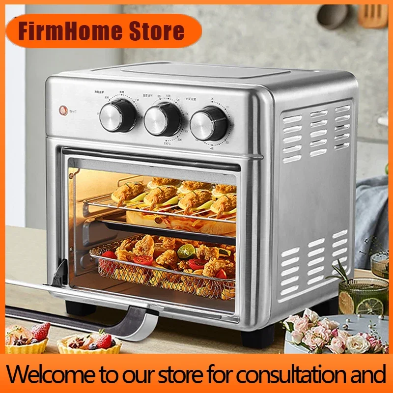 FirmHome StoreSmart Air Fryer Oven 26L 13L Large Capacity Electric Air Fryers Visible Window Household Kitchen Deep Fryer Withou