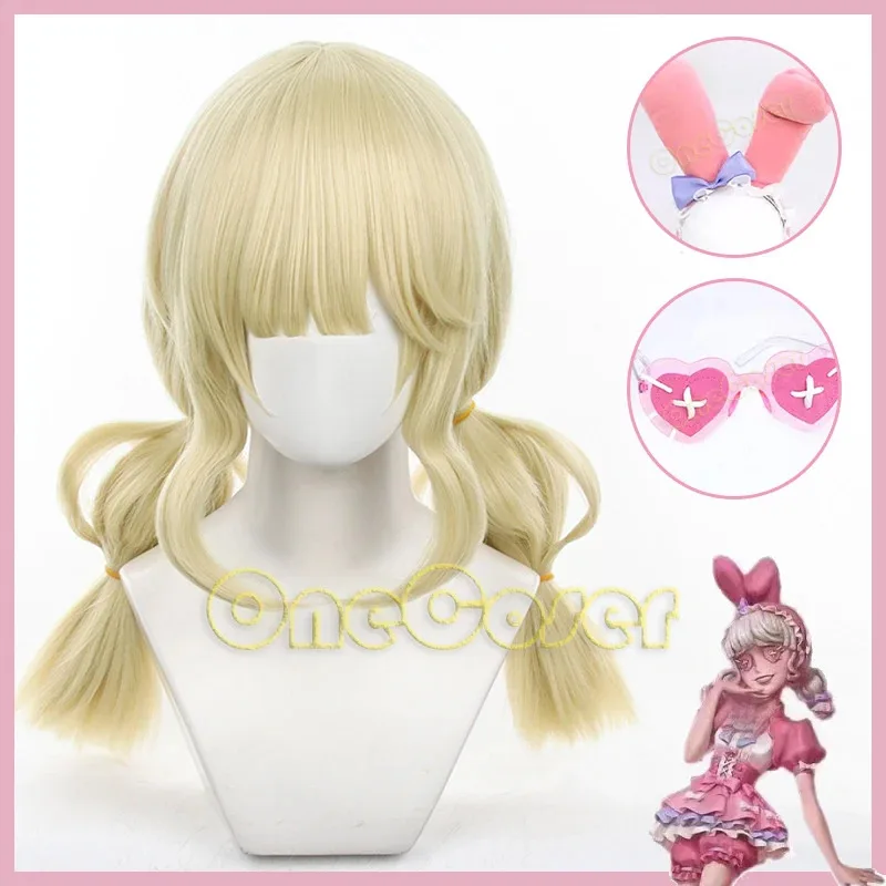 

Lily Barriere Cheerleader Cosplay Wig Game Identity V Blond Light Hair Heat-resistant Fiber Hair+Wig Cap Halloween Girls Women