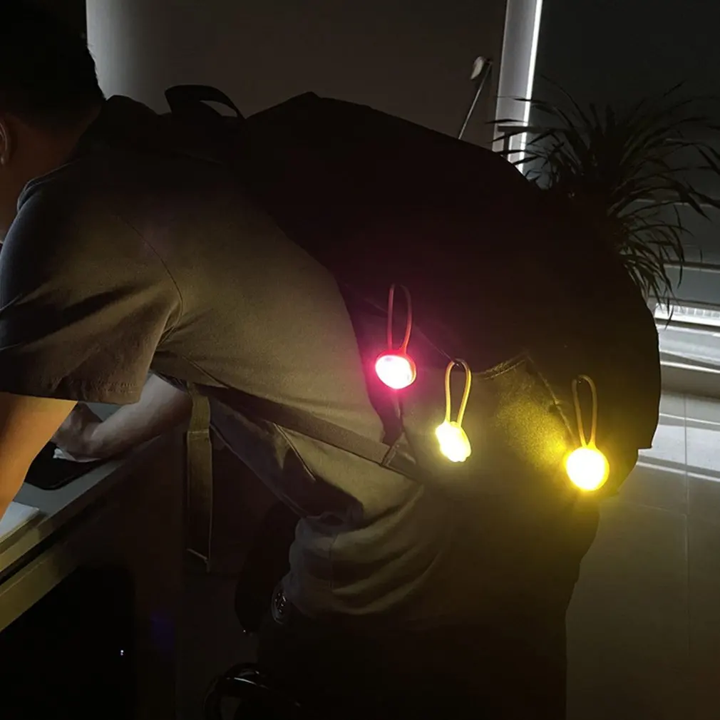 Backpack Light Outdoor Bicycle Stroller Silicones LED Night Running Flash Signal Warning Runner Running Lights