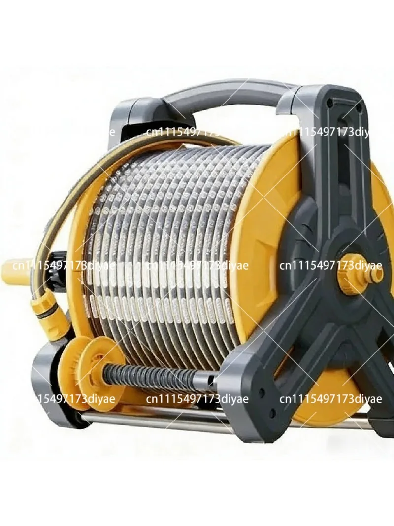 Household Water Hose Cart 10M-40M for Garden Watering, Car Wash, High Pressure Water Gun, Heavy Duty Hose Rack
