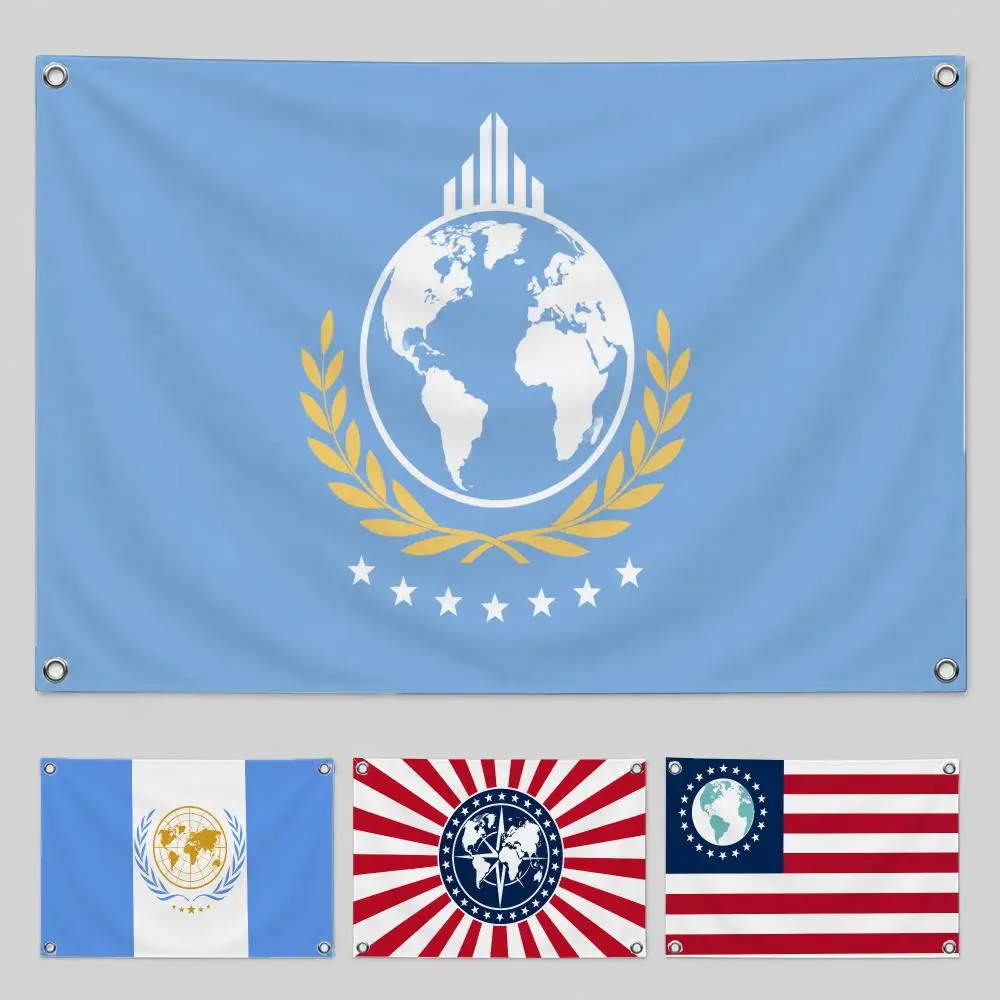 Game Super Earth Flags Yard Garden Decor Banner Indoor Outdoor Wall Hanging Flag Home Patio Wall Art Decoration