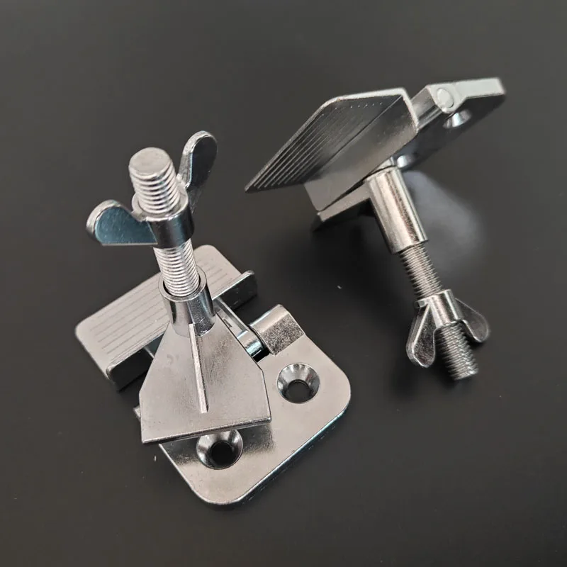 2PCS Screen Printing Hinge Clamp Butterfly Locking Screenp Clip Chrome Silkscreen Stencil Frame Fixed Tool Parts