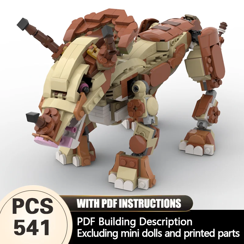 

Creators Animal Series Model MOC Building Bricks Wild Triceratops Modular Technology Gifts Holiday Assemble Children Toys Suit