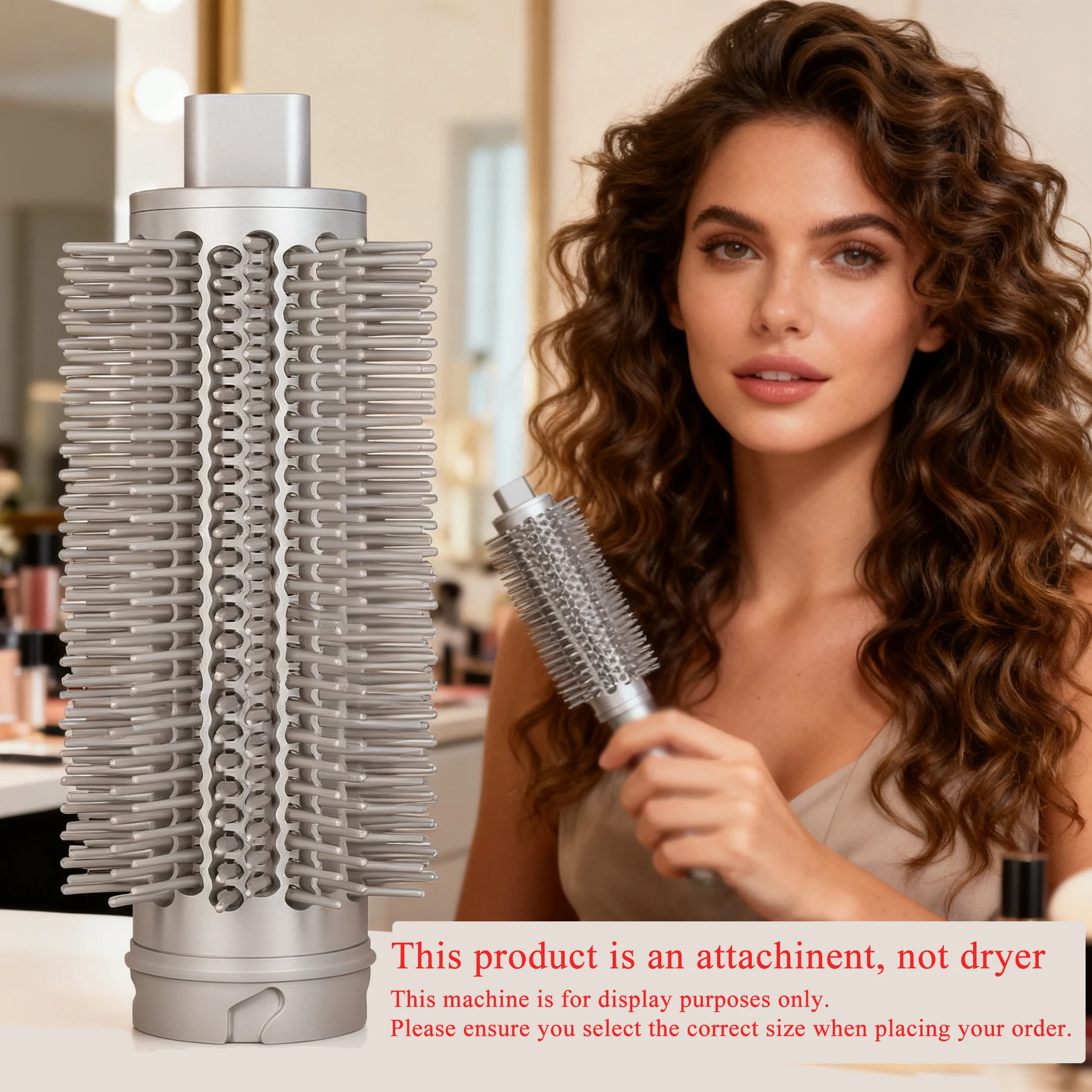 

Модернизированная круглая насадка для объема, круглая щетка, совместимая с оптимальной щетиной для гладкой укладки, объем Cu