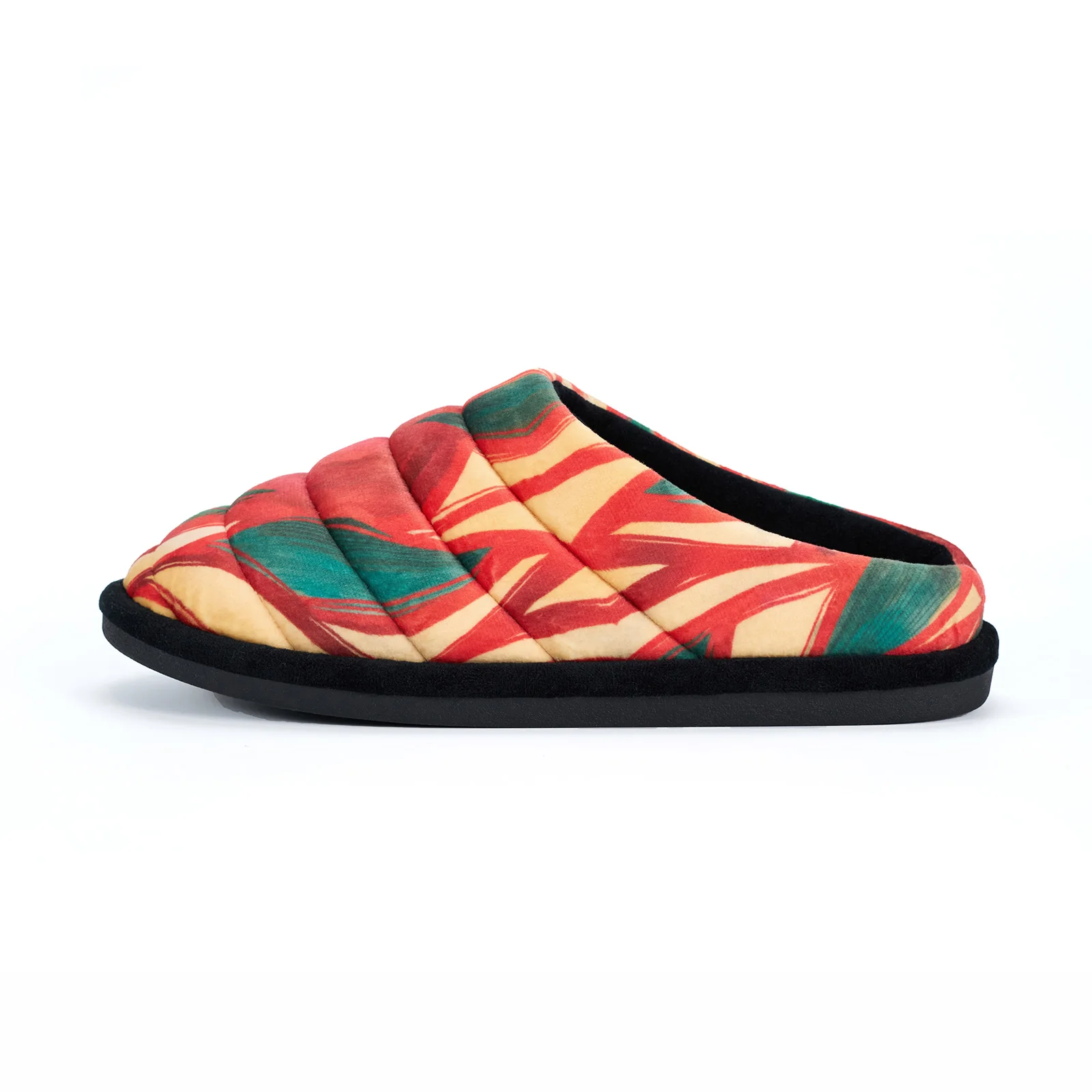 Floral printing Women's Slippers, Fuzzy Soft House Shoes, Warm Lightweight house slippers for woman Indoor, Non-slip rubber sole
