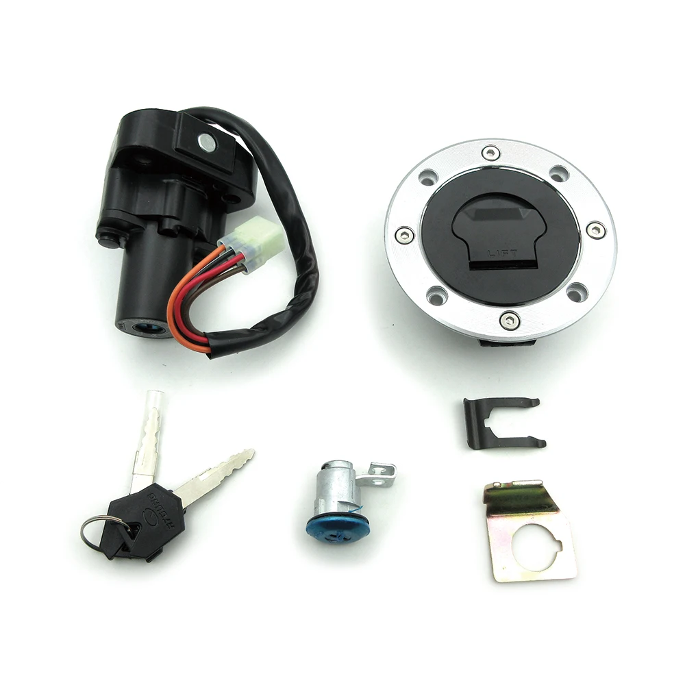 Motorcycle Ignition Switch Fuel Gas Tank Cap Locks Key Parts For Suzuki Hayabusa GSX1300R GSXR 1300 GSX1300RX GSX1300RY K1 K2 K3