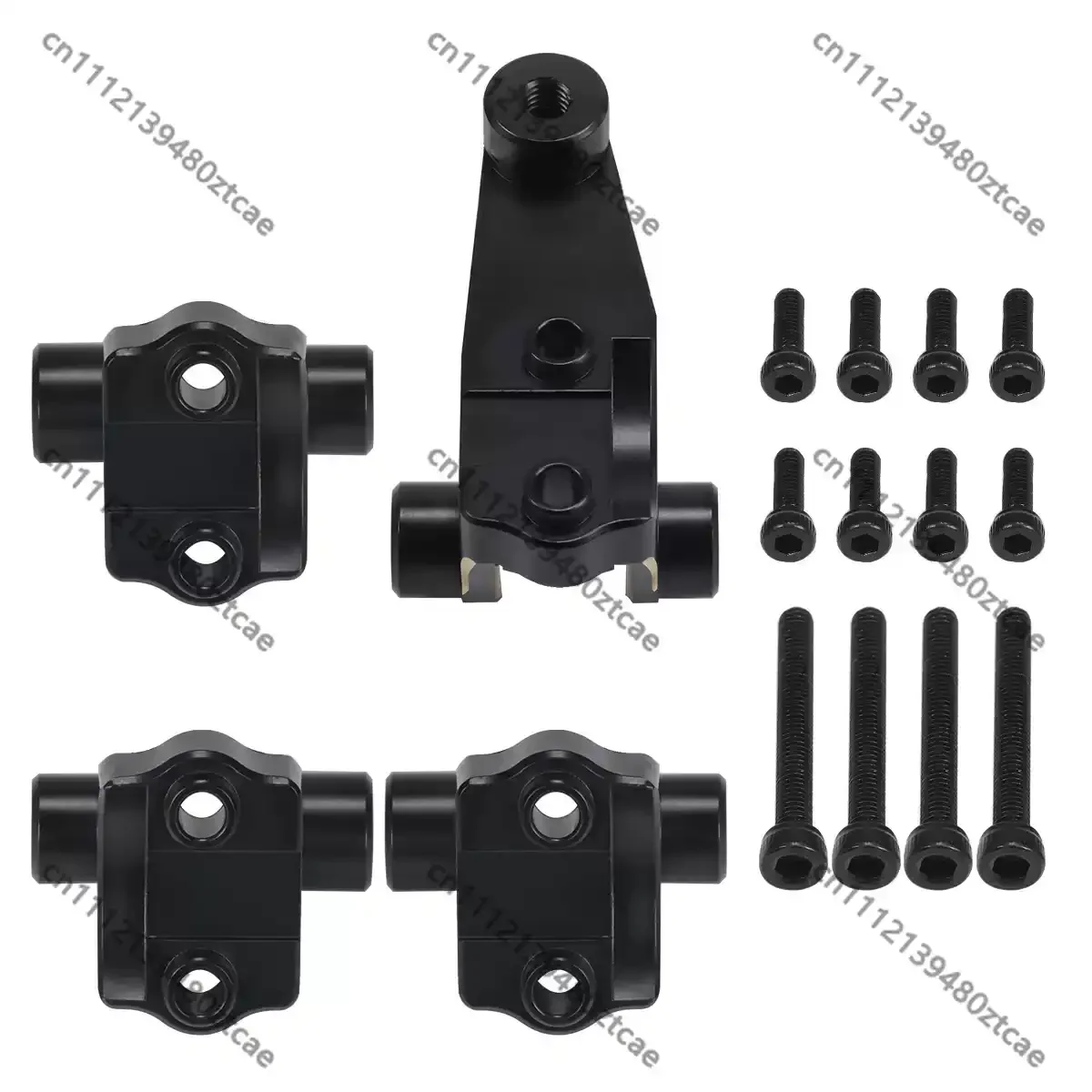 1/10 RC Crawler Brass Front Rear Axle Link Mount Fixed Holder 4Pcs Simulation Off Road Model Car Upgrade Replacement Parts