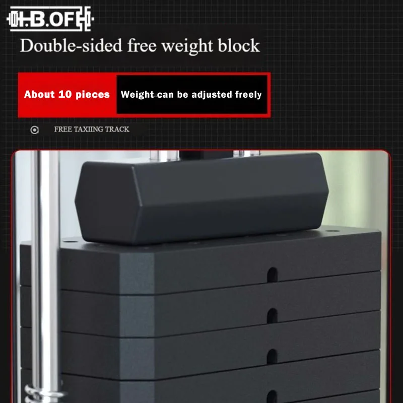 مدرب شامل لصالة الألعاب الرياضية التجارية سميث مع فتحة خلفية وإكسسوارات معلقة مع إطار جسرية لوحة الحديد 100 كجم #5