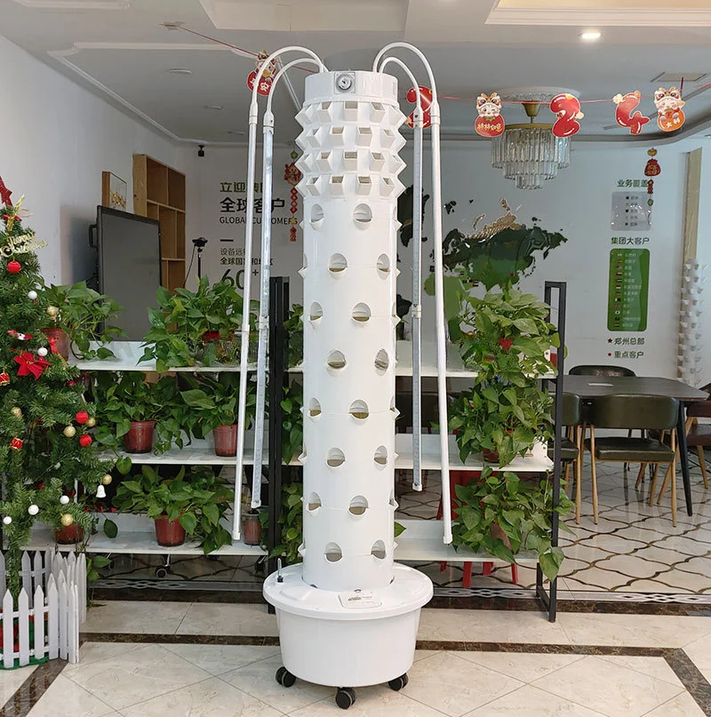 2024  Comercial Aeroponic Tower Garden Greenhouse Vertical Hydroponic Growing Systems farming for home use home