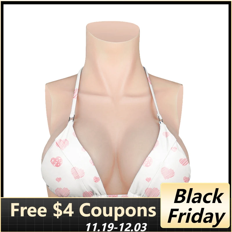 

KOOMIHO Поддельные груди Drag Queen Силиконовые формы груди B/C/D/E/G Чашка 1-го поколения Огромный транссексуал Трансвестит для начинающих