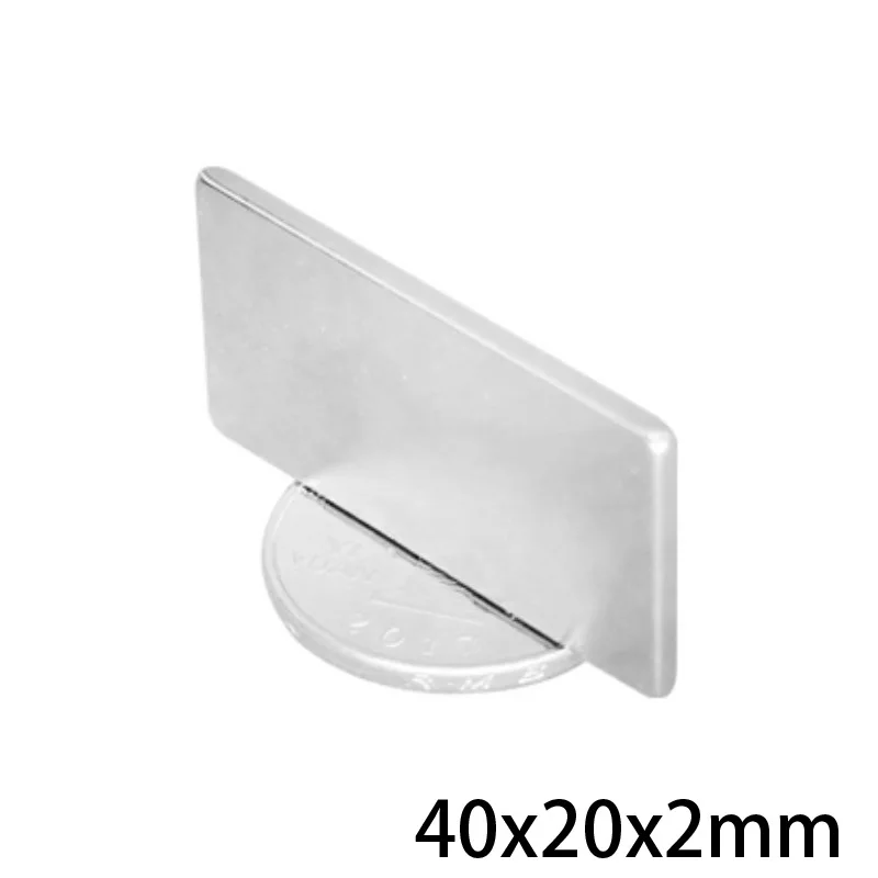 40x20x2 Quadrate Strong Neodymium Magnet 40mm*20mm X2mm Powerful Magnet 40x20x2mm For Home Refrigerators, Offices DIY 40*20*2