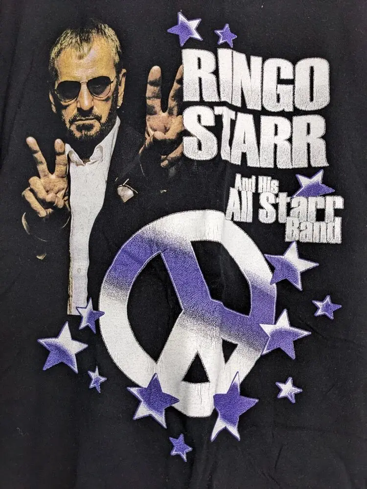 Ringo Starr & His All Starr Band Shirt Adult Small Black 2011 Brazil Tour Tee