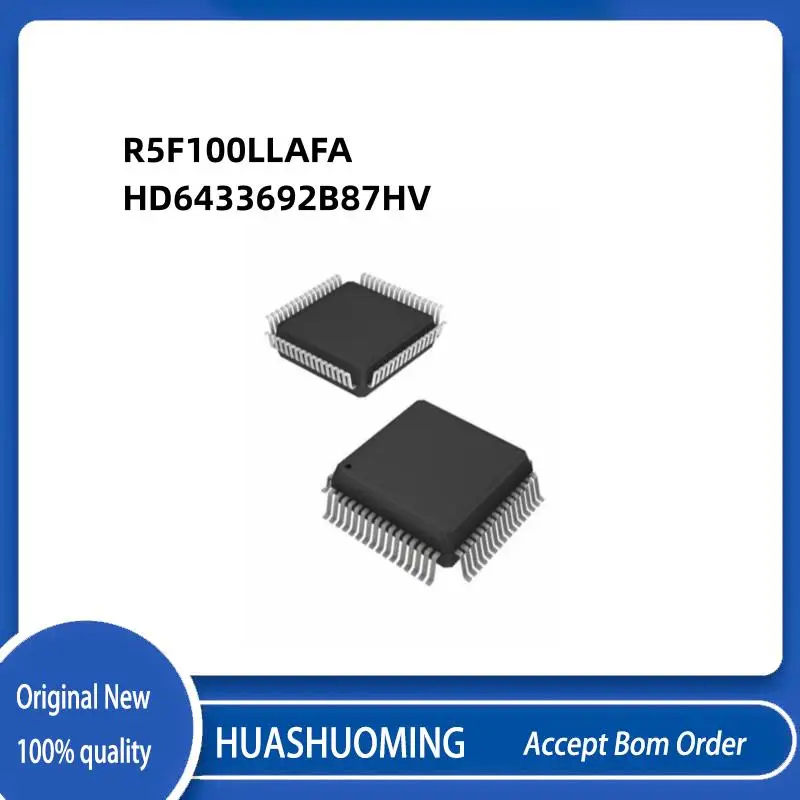 2Pcs/Lot  NeW  R5F100LLA  R5F100LLAFA  R5F100L  R5F100  HD6433692B87HV HD6433692B8 HD6433692   6433692B87HV  6433692B87   QFP64