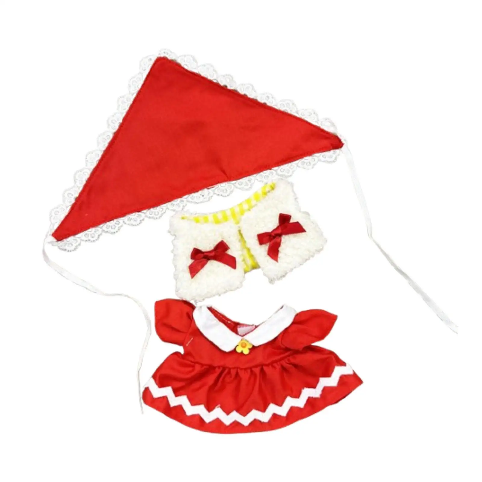 ملابس الدمى القطيفة DIY ملابس الدمية الناعمة أزياء لطيفة فستان الدمية الأنيق مع