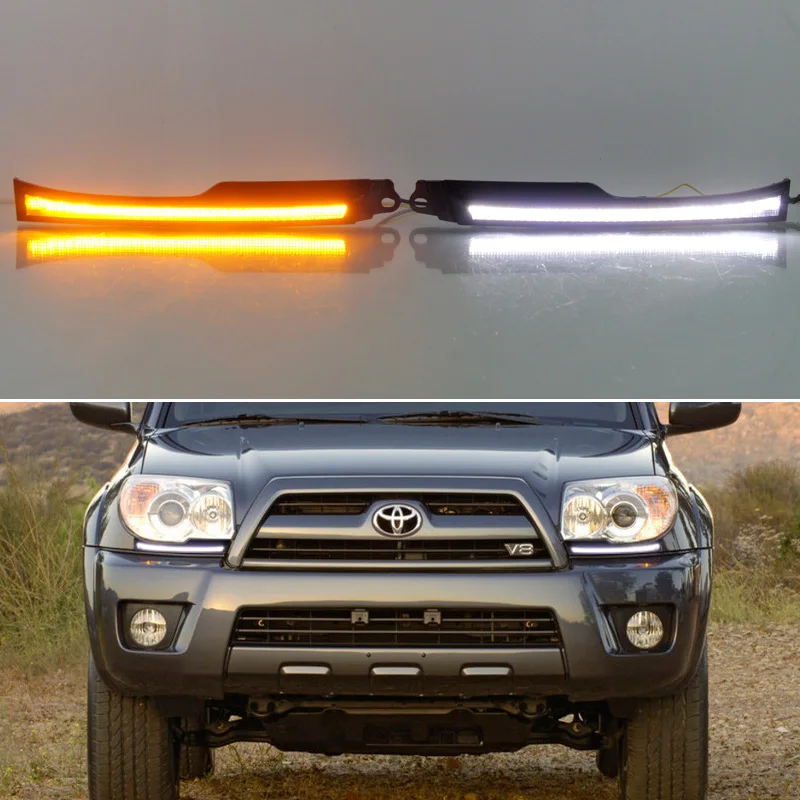 

Car Accessories LED Daytime Running Lights DRL For Toyota 4 Runner 2006 -2009 Auto Daylihgts Front Bumper Headlamp