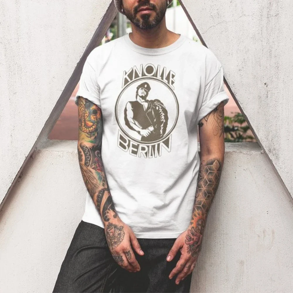 Knolle Berlin T-Shirt Vintage LGBT Pride Club Woman Man Cotton Graphic T Shirts Vintage Fashion Casual Outdoors Short-sleev