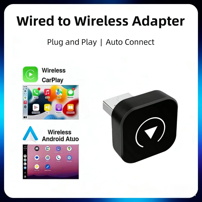 

2в1 Беспроводной CarPlay Dongle Беспроводной Android Auto адаптер AI Smart Box Автомобильные интеллектуальные системы для автомобиля с проводным CarPlay