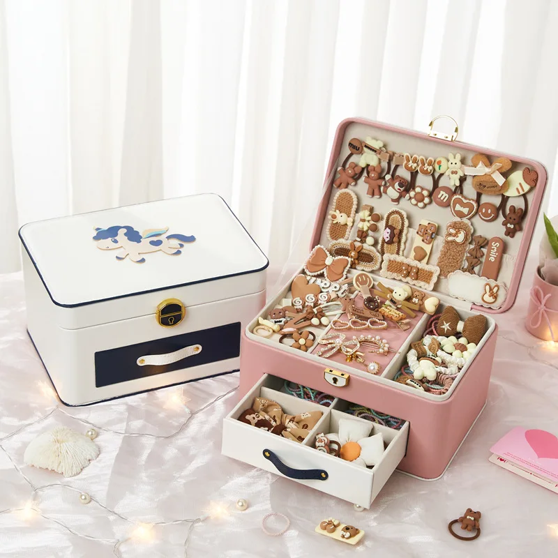 Multifunctional storage box home decoration storage box earring jewelry storage box women's special storage box
