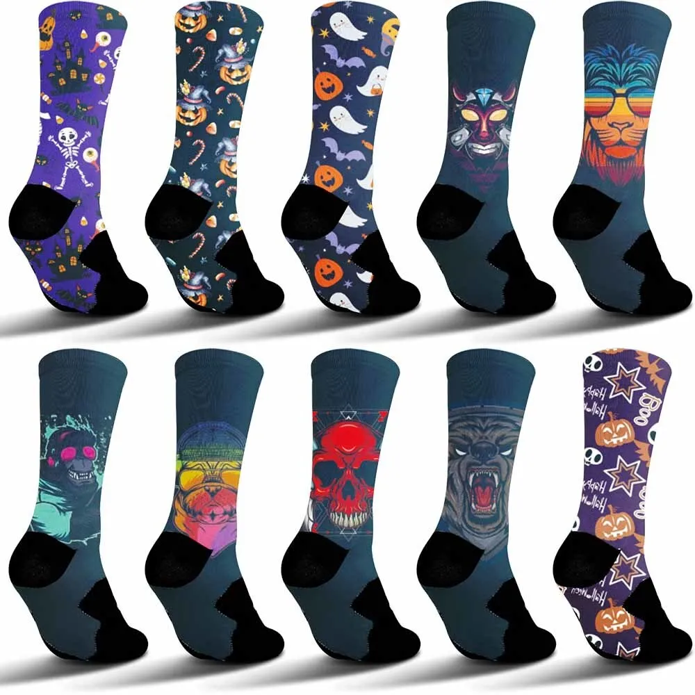 

2025 New Vibrant Lion Head Pattern Riding Socks – Breathable, Highly Elastic & Sweat-Absorbing for the Ultimate Riding Gift