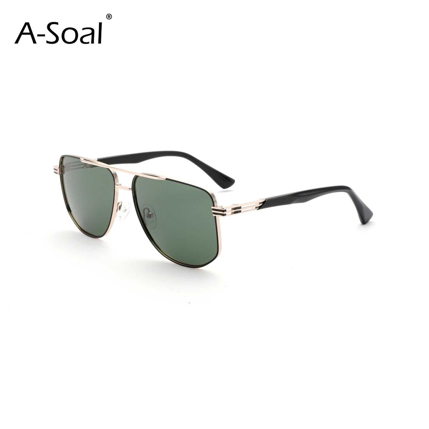 

A-Soal 4108 Fashion Unisex Sunglasses Metal Frame Polarized Design Outdoor Sports Sun Blocking Lightweight Eyewear