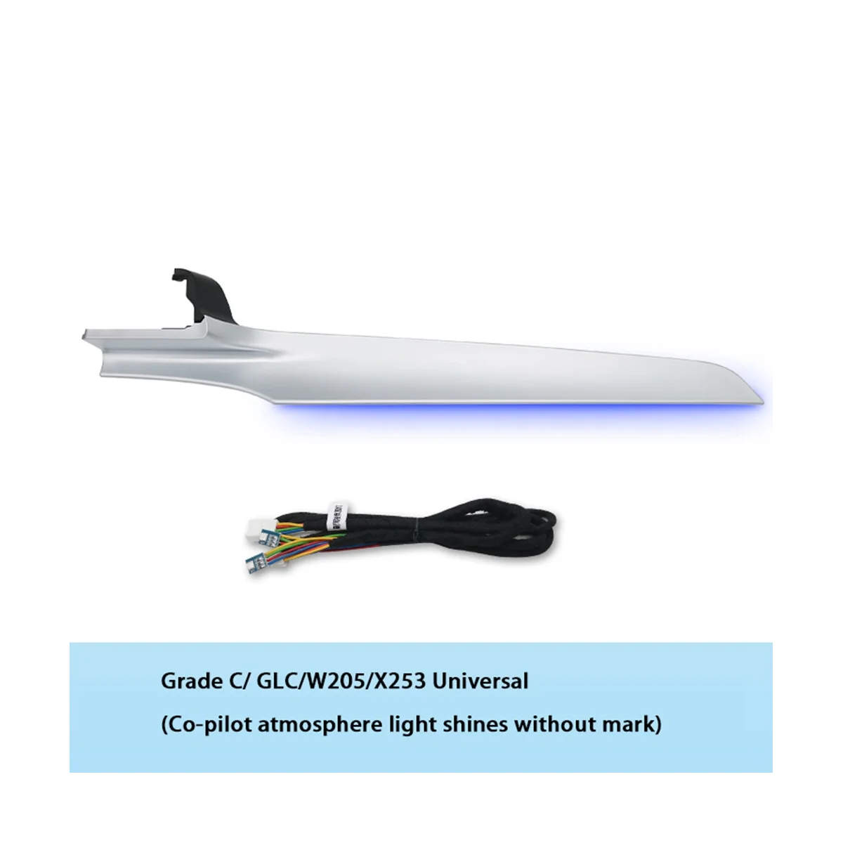 For - C-Class / GLC / W205 / X253 Passenger Ambient Light Upgrade Ambient Glowing Under No Mark