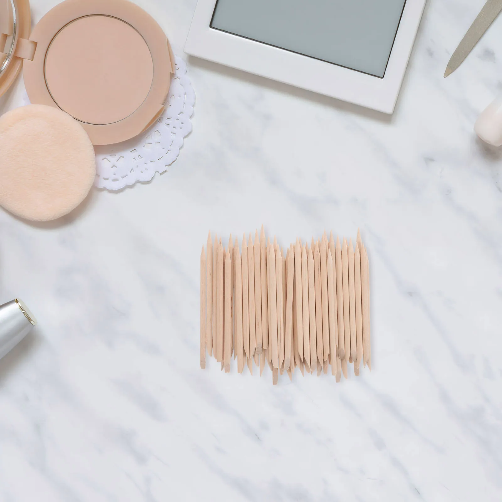 200Pcs Wooden Cuticle Pusher Sticks 7.5cm Nail Art Grooming Tools Manicure Pedicure Nail Cuticle Cleaner Polish Pusher Remover