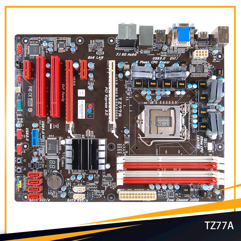 TZ77A For BIOSTAR Motherboard Z77 LGA 1155 DDR3 32G SATA3 USB 3.0 ATX