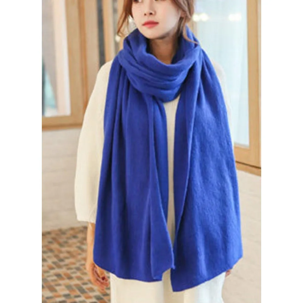 Womens Warm Winter Infinity Scarves Set Blanket Scarf Pure Color