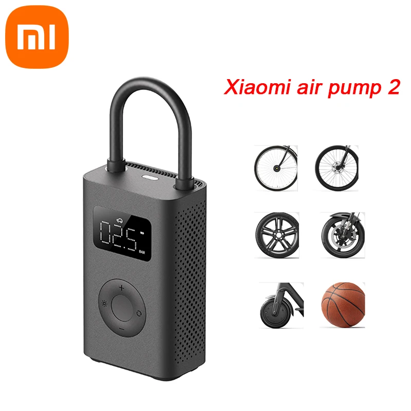 Xiaomi Mijia Air Pump 2 Electric Air Compressor Tire Sensor Portable Universal Mi Inflatable Treasure for Motorcycle Car Soccer