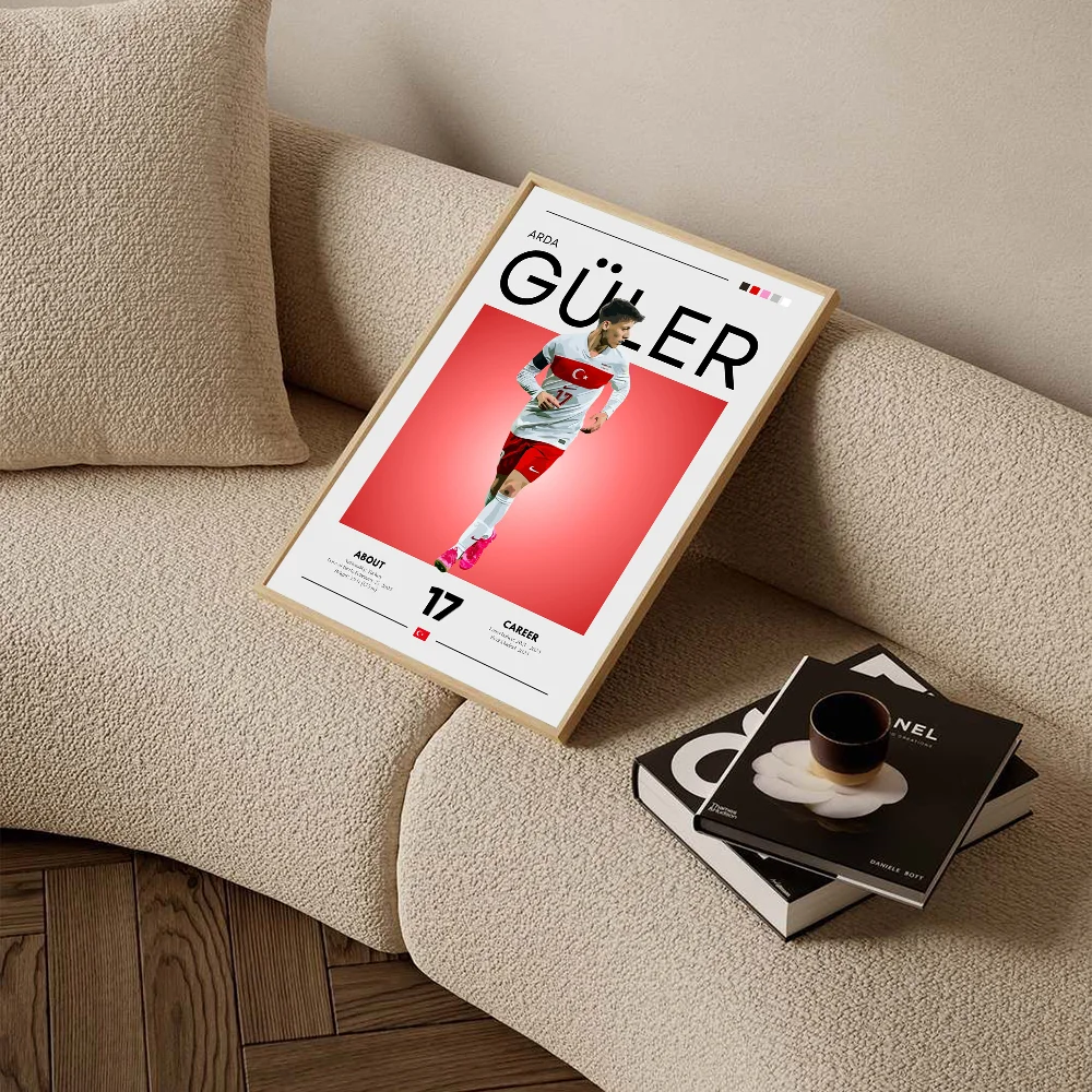 ملصق نجم كرة القدم الشهير لاعب كرة القدم الرياضي غرفة المعيشة المنزلي غرفة النوم بار مقهى ديكور فني