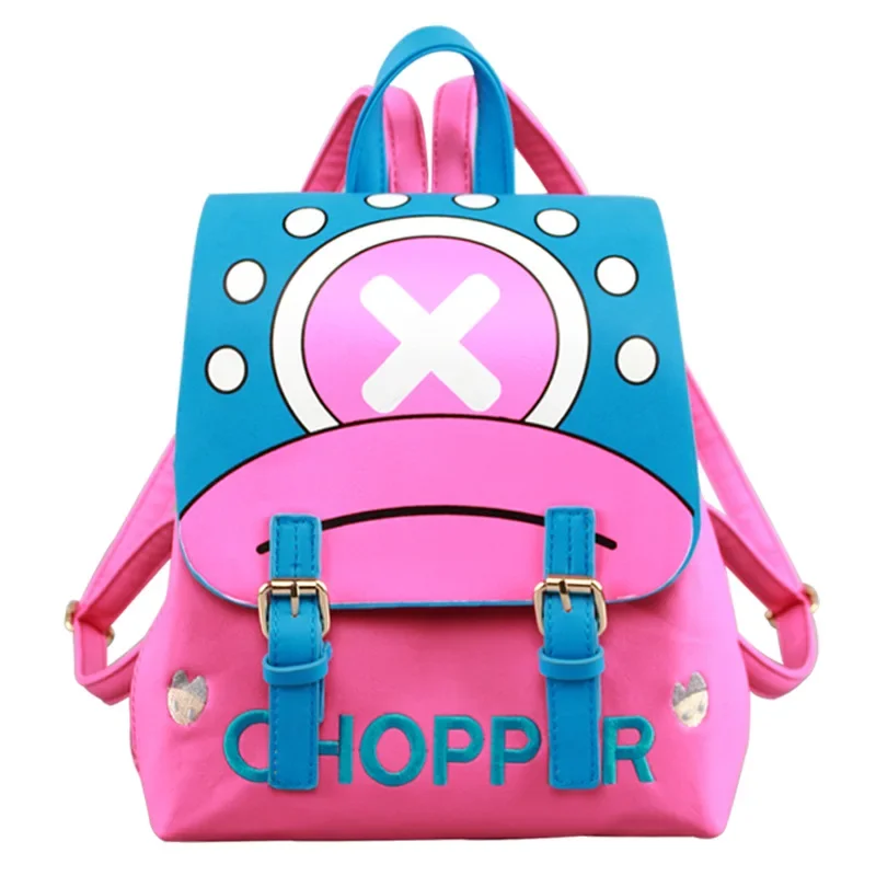 Chopper backpack bag Japan designer cartoon women girls PU leather school book bag Rucksack Backpack gift