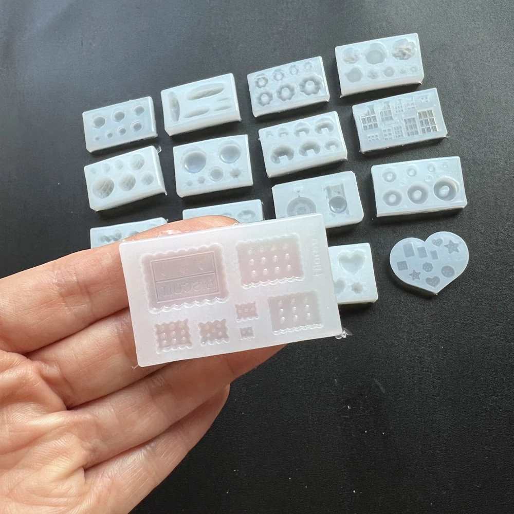 Mini Bread Biscuit Cake Silicone Mold for Clay DIY Kitchen Accessories Food Shape Toy Dollhouse Miniature Cake Making Tools view 4