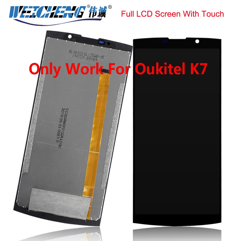 

Only Fit For Oukitel K7 LCD Display+Touch Screen 100% Tested Screen Digitizer Assembly Replacement +Free Tools