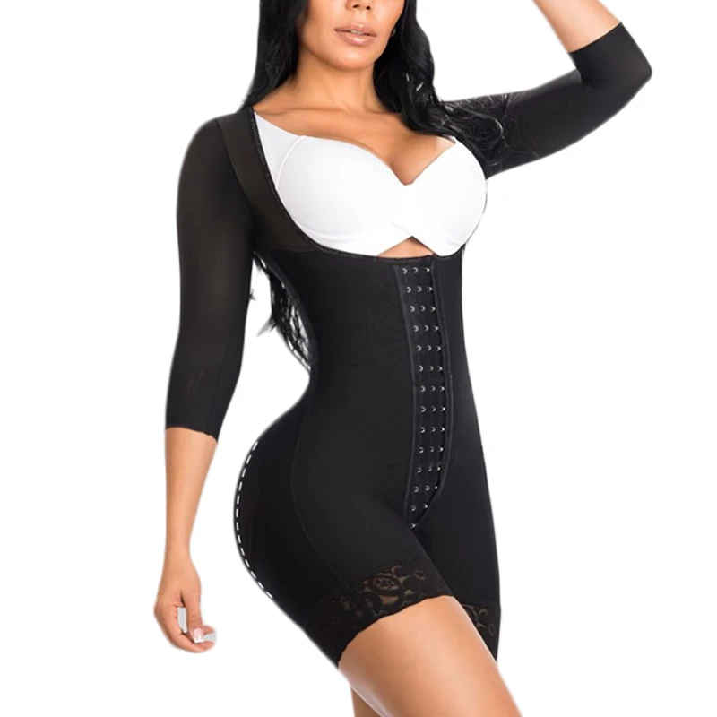 Fajas Colombiana Original  BBl Post Op Surgery Supplies Long Sleeve Bodysuit Full Body Support Arm Compression Shrink Your Waist