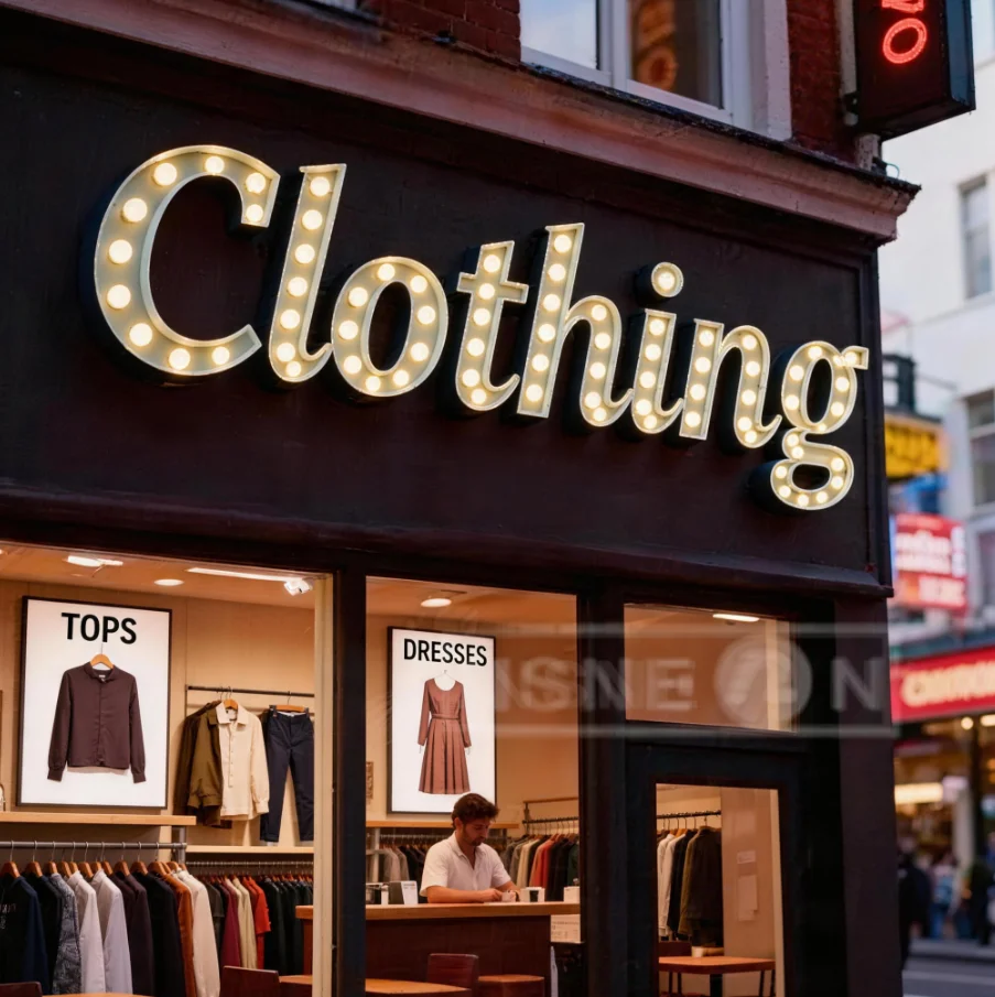 

Custom Metal LED Logo clothe Business Signs Lighting Letter Yard Light Bulb Sticker Labels Tags Packaging Printing Supporting