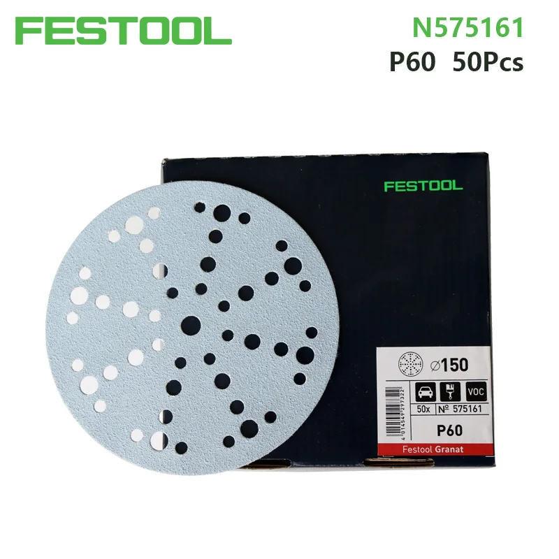 

FESTOOL Abrasive Sheet Granat 6-Inch (150mm) Diameter Sanding Discs P60 P80 P120 P180 P240 P280 P320 P400 P500 P800 P1000