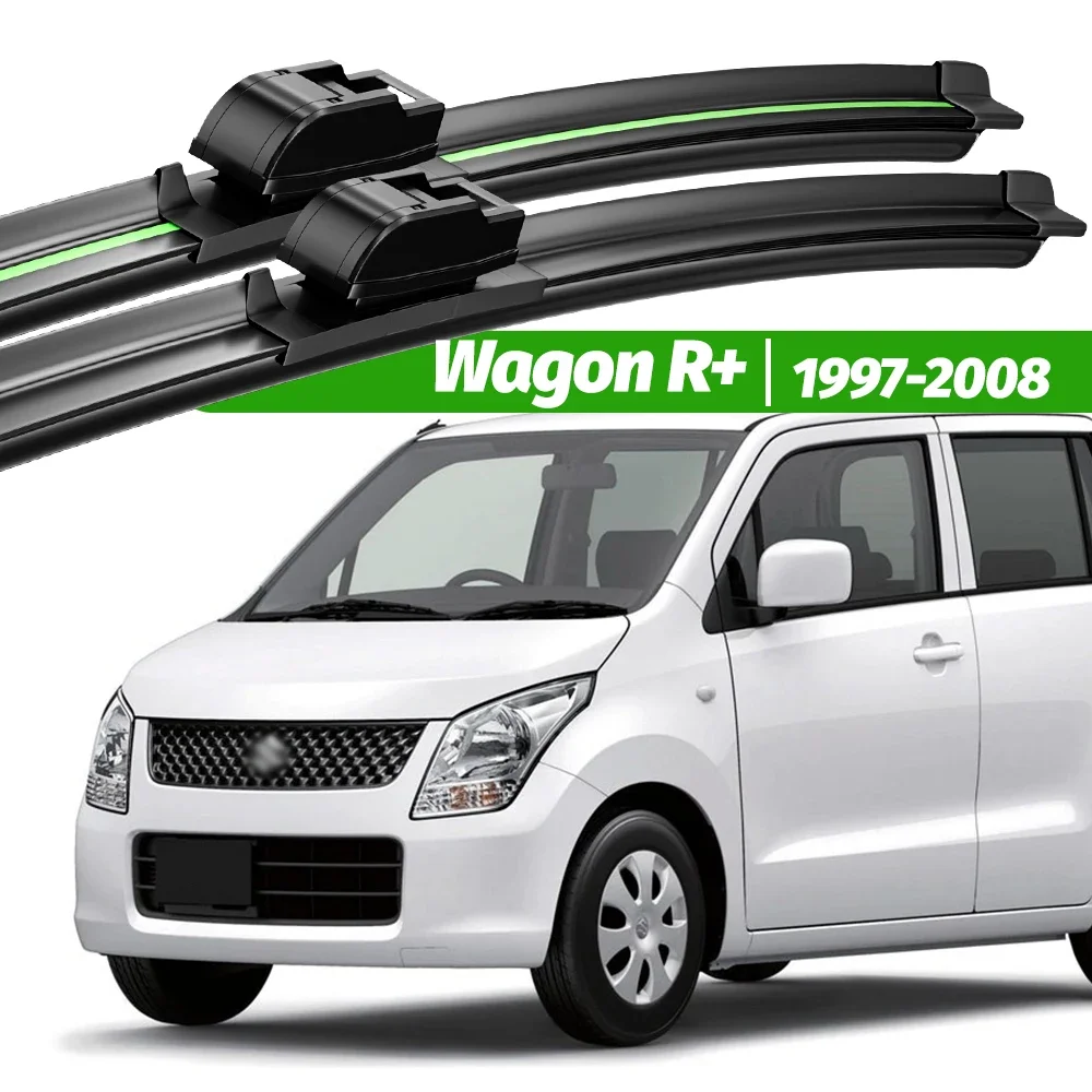 

For Suzuki Wagon R+ 1997-2008 2pcs Front Windshield Wiper Blades 2002 2003 2004 2005 2006 2007 Windscreen Window Accessories