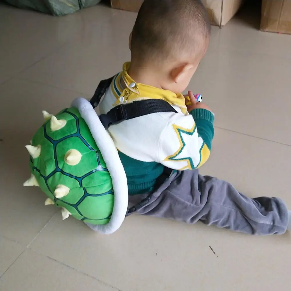 Turtle-inspired Kids' Travel Bag Cute Cartoon Turtle Shell Backpack Practical Kids Accessories with Lovely Snacks Toys Bag Green