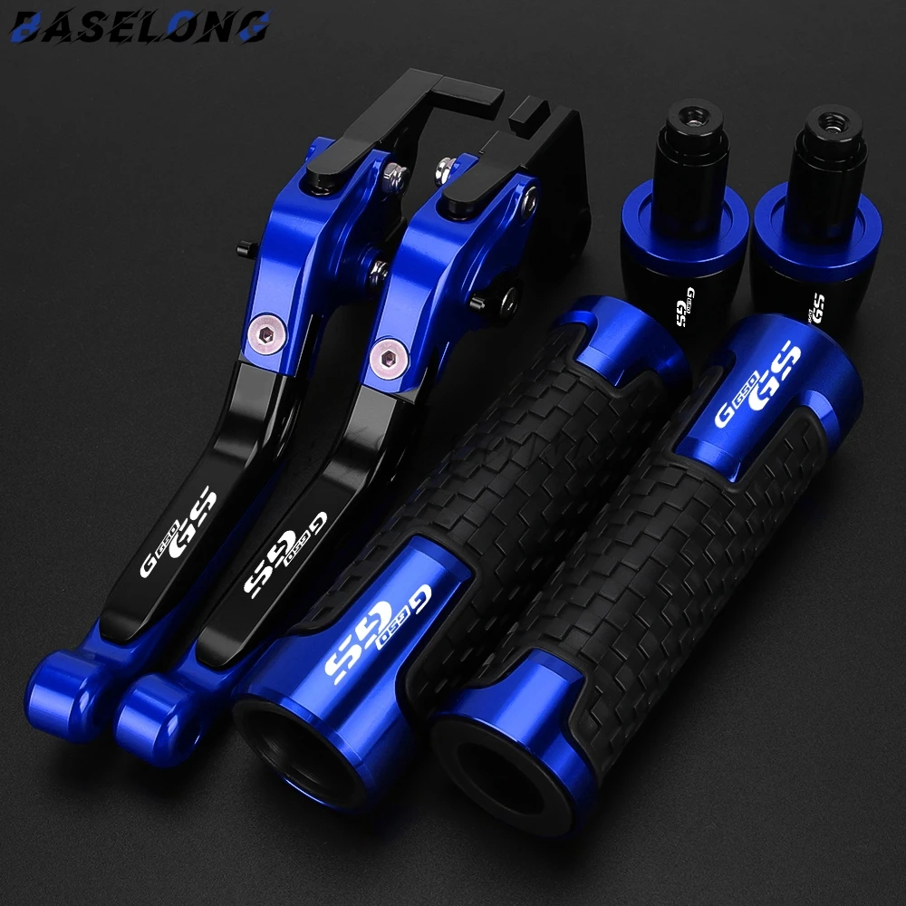 

For BMW G650GS G 650GS G650 GS 2008 2009 2010 2011 2012-2016 Motorcycle Adjustable Clutch Brake Levers Handle Bar End Grips Caps