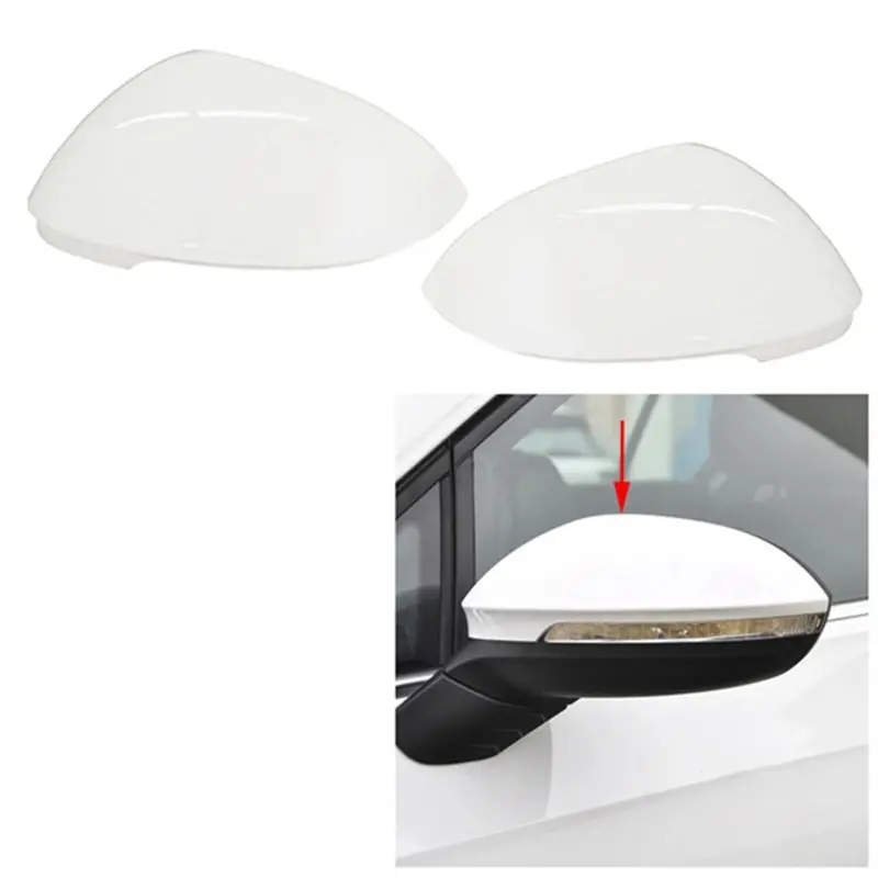 Multi-Purpose 5H0857538 Car White Rearview Side Glass Mirror Cover Trim Rear Mirror Covers Shell For VW Golf 8 MK8 2021 2022 Rig