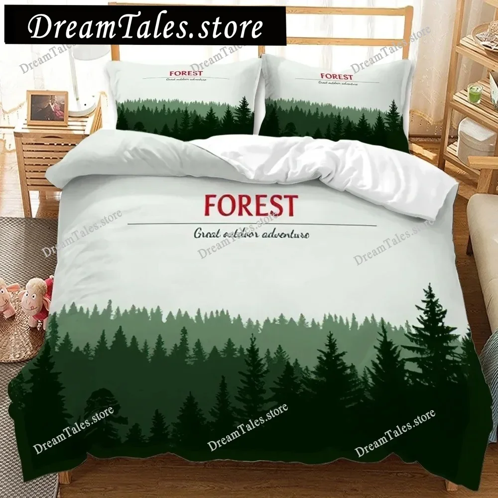 

Mountain Forest Bedding Set Duvet Cover 3d Bedding Fashion Design Decoration King Duvet Cover Set Double Bed Set Bedding Sets741