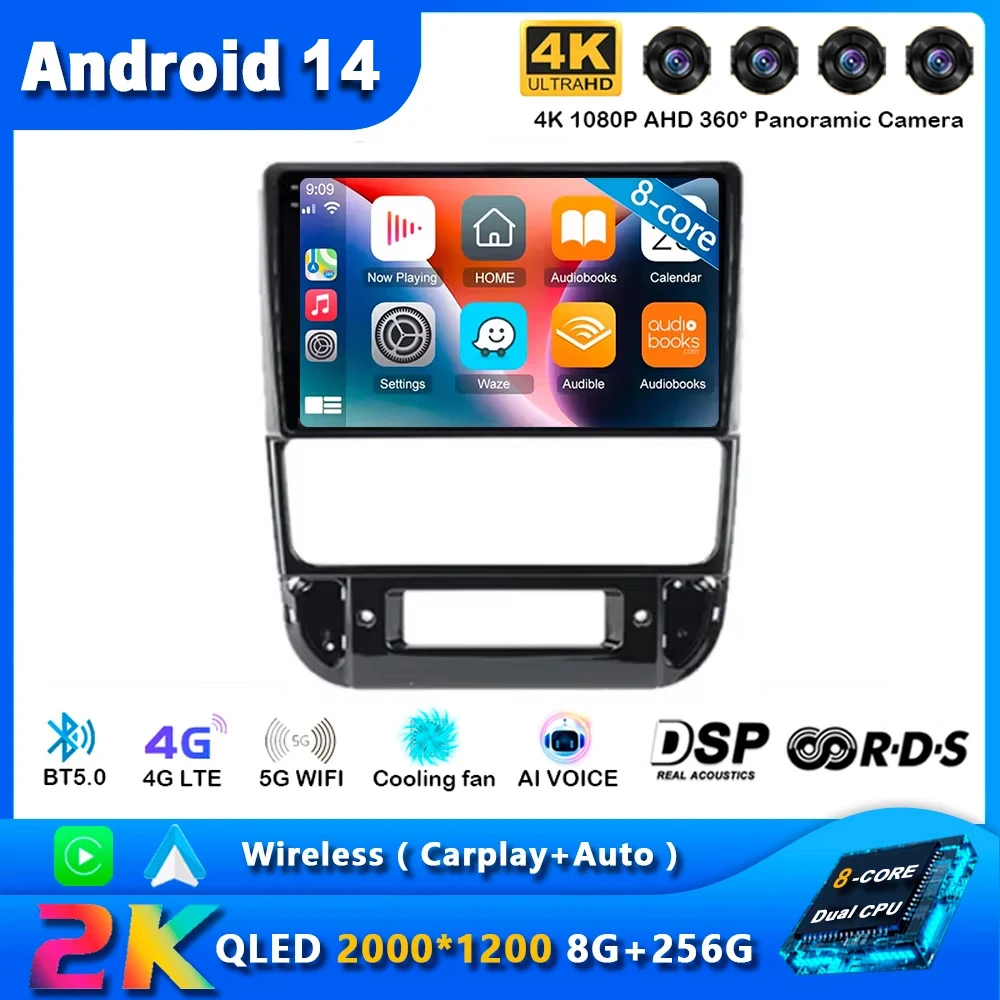 Android 14 For Peugeot 406 1994-2005 2 Din Car Radio Carplay Multimedia Stereo GPS Navigation Head Unit Android Auto WIFI