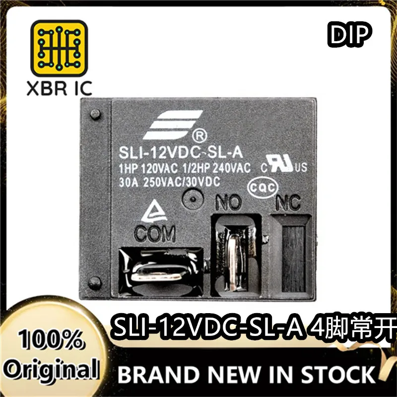 (15/40 pieces) SLI-12VDC-SL-A 4-pin normally open 30A 250VAC relay brand new original and genuine in stock