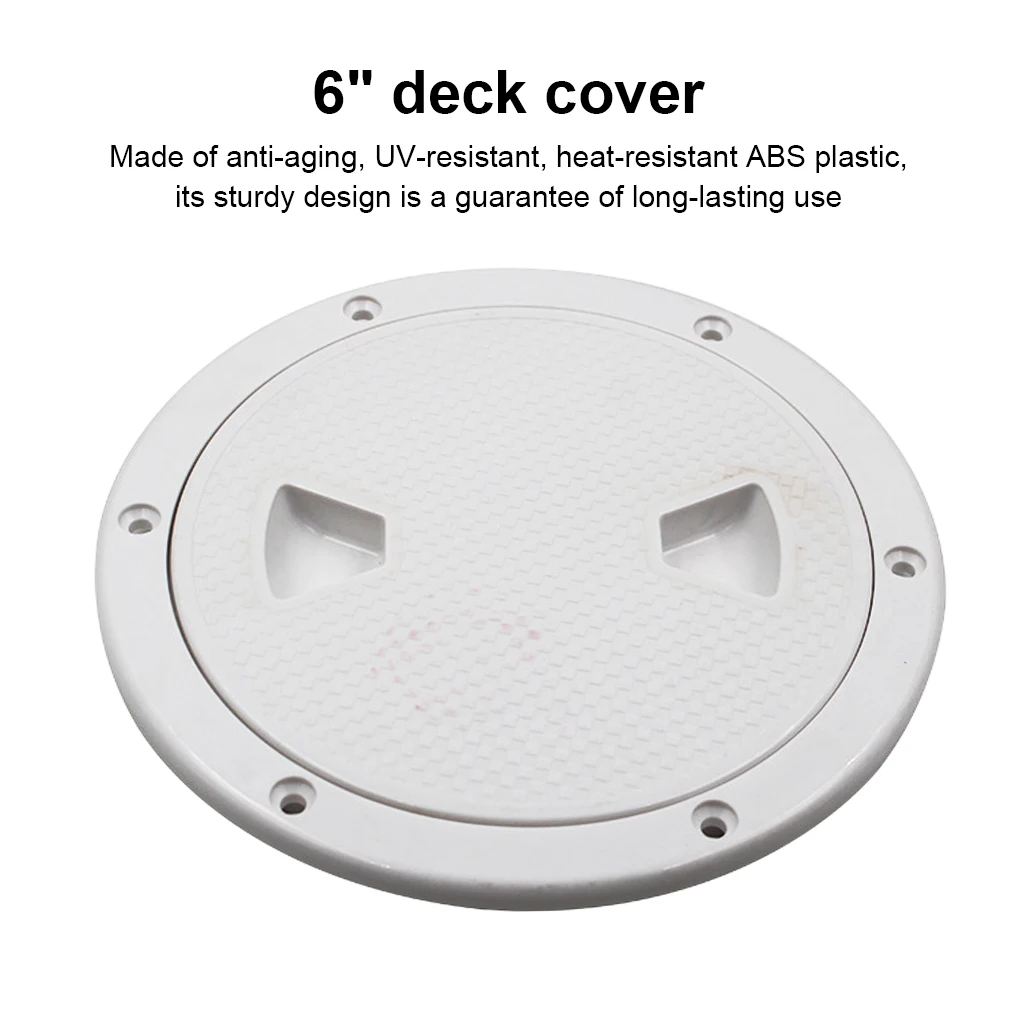 6 Inch Boat Inspection Hole Hatch Deck Floor Plate Lid Portable Pocket Boating Detachable Cover Hardware Parts