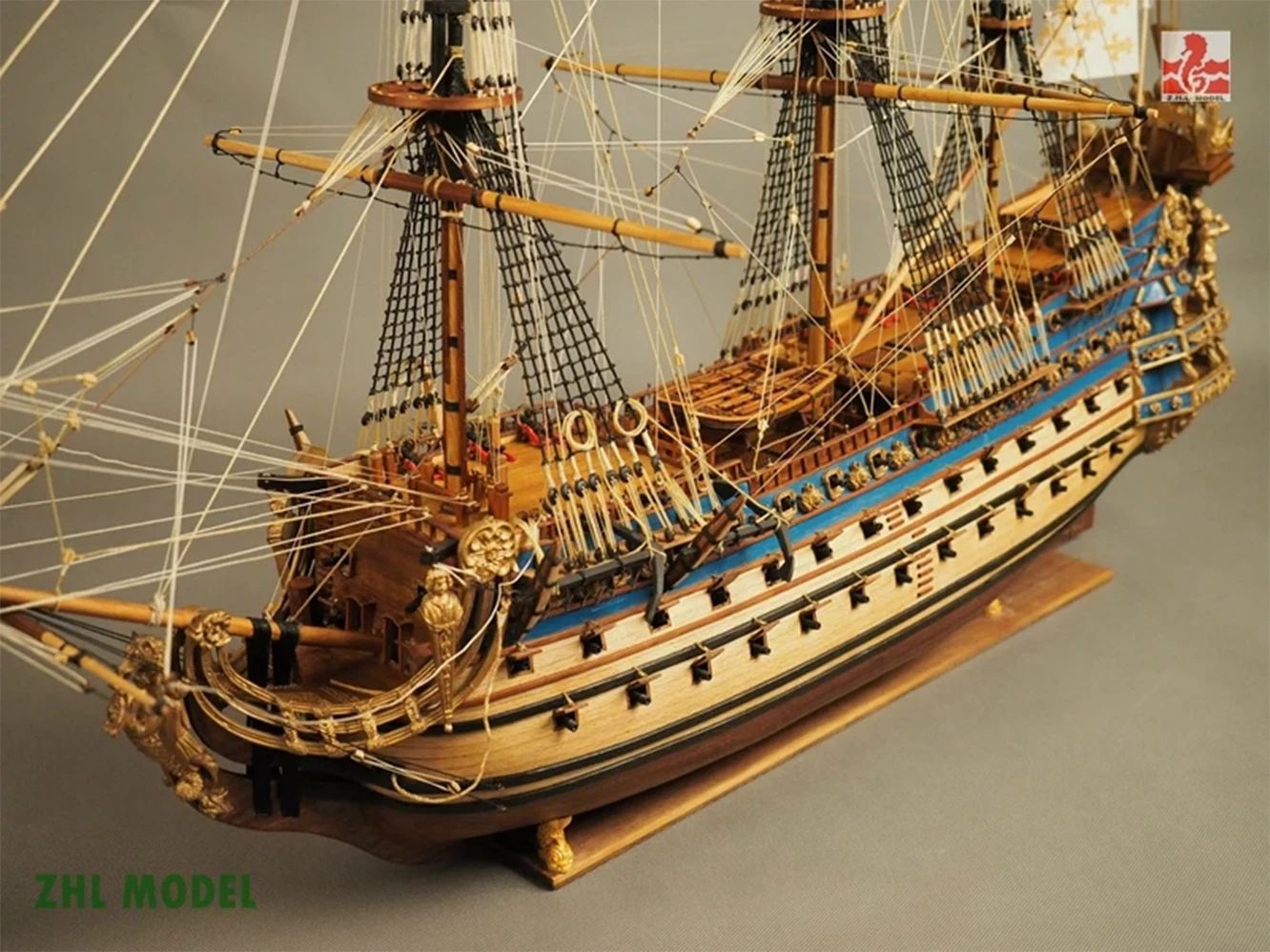 ZHL Le Soleil Royal 1669 model ship ZHL  the updated English Instruction for the latest version of Le Soleil Royal 1669 model