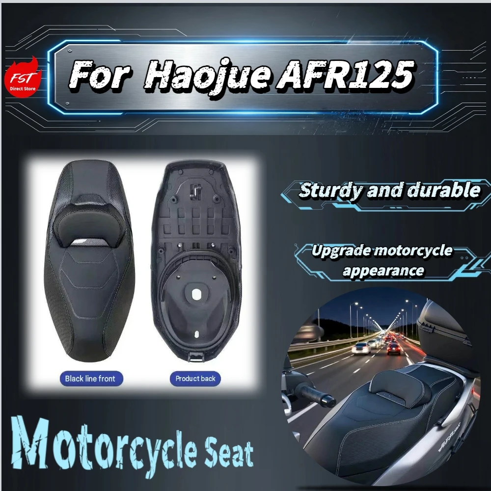 For Haojue AFR125 Modified Seat Assembly With Lumbar Backrest Relieve Riding Fatigue Mod Accessories