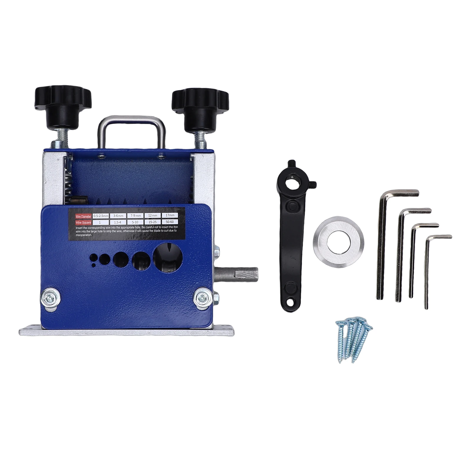 

Wire Stripping Machine Hand Crank Or Drill Powered Electrical Wire Stripper for 3.5mm 7mm 9mm 12mm 17mm Cables