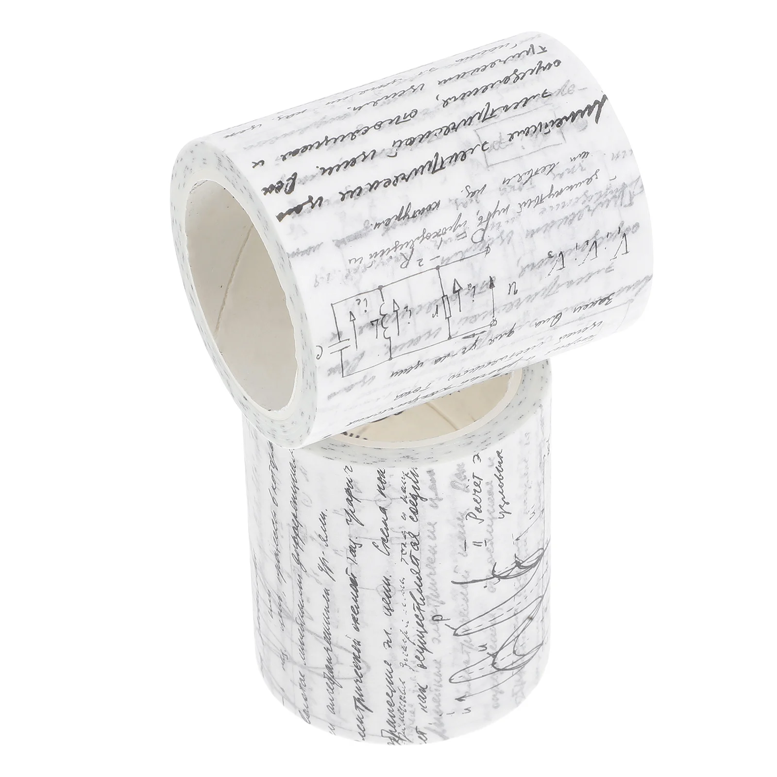 2 لفات اشي مجموعة الشريط القوطية مستوحاة رقيقة أشرطة الورق لمخطط المجلات الحرف DIY بها بنفسك أنشطة سكرابوكينغ #3