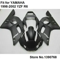 オートバイ未塗装ヤマハマット黒yzf R6 1998-2002フェアリング船体R6 98 99 00 01 02 HZ32