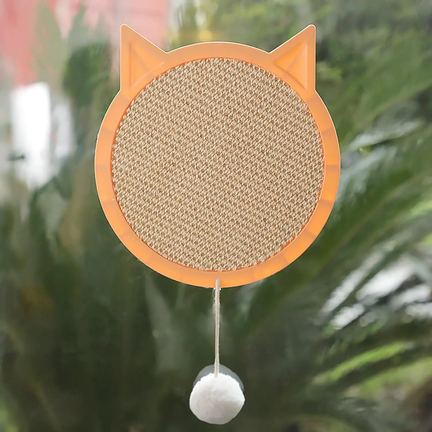 Katzen-Kratzmatte mit Saugnapf zur Wandmontage für Katzenspielzeug, Verschleißfeste Krallenschleifmatte aus Wellpappe, Kratzbett für Katzen